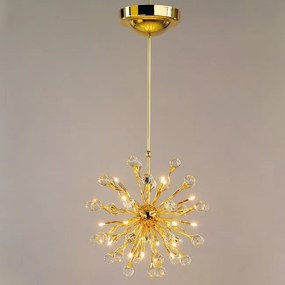 Lustra cristal Swarovski Spectra design modern de lux GALAXY 24K 18L auriu