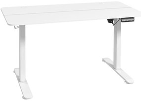 Vinsetto Birou Electric de Înălțare și Coborâre, 140 cm x 70 cm x 116 cm, Alb | Aosom Romania