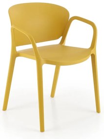 Scaun de bucaterie Layne, galben