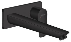 Baterie lavoar incastrata Hansgrohe Talis E pipa 22.5 cm negru mat