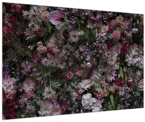 Tablou - Perete de flori (90x60 cm)