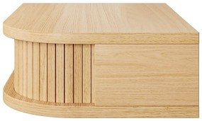 Noptieră în culoare naturală cu aspect de lemn de stejar Farsta – Woodman