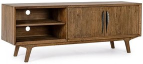 Comoda TV Sherman cu 2 Usi, Lemn, Maro