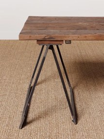 Masuta de cafea, din lemn reciclat, cu aspect vintage, Sutton