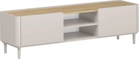 Comodă TV Elivo 170 cm pe picioare - cașmir / stejar uleiat
