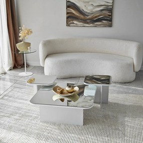 Set de măsuțe de cafea Jazz White