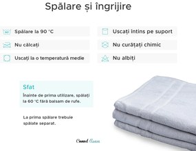 Prosop hotelier Royal 50 x 100 cm alb, 100% bumbac
