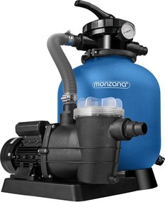 Sistem de filtrare cu nisip pentru piscină AQUA 9 600 l/h, albastru Monzana
