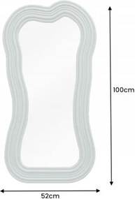 Oglinda de perete decorativa Alice II 100cm verde