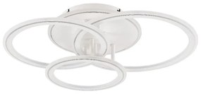 Plafonieră LED dimabilă Zuma Line MS238130-WH LUNAR LED/55W/230V 3000-6000K alb + telecomandă