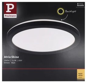 Plafonieră LED/11,2W ATRIA 230V neagră Paulmann 70997