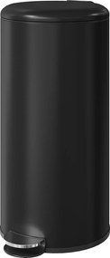 HOMCOM Coș de gunoi 30 L cu pedală și capac, recipient interior, funcție soft-close 36 x 30 x 63,5 cm, negru | Aosom Romania