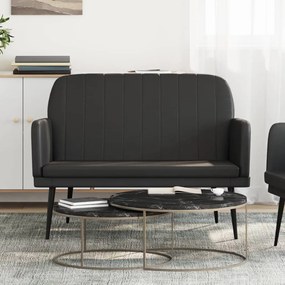 351398 vidaXL Bancă, negru, 107x80x81 cm, piele ecologică