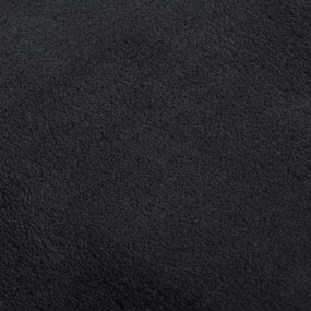 Covor lavabil moale Shaggy 80x150 cm, anti-alunecare, negru Negru, 80 x 150 cm