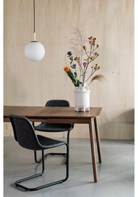 Masă de dining extensibilă cu blat cu aspect de lemn de nuc 80x120 cm Glimps – Zuiver