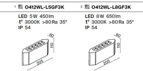 Aplica LED ambientala de exterior IP54 Pull 5W