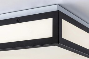Plafoniera LED baie IP44 Zoya negru-alb 30x30cm