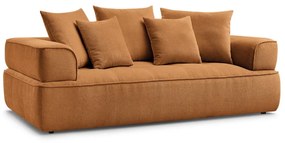 Canapea galben-muștar cu tapițerie din chenille 237 cm Whesley – Bobochic Paris