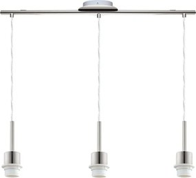 Brilagi - Lustra LED suspendată pe cablu NUBILA 3xE27/60W/230V neagră