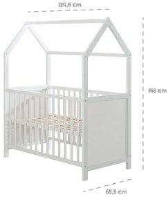 Pătuț alb 60x120 cm – Roba