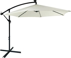 Umbrelă reglabilă AVENBERG SUNNY LED 300, diametru 3M, bej