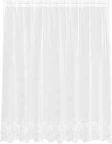 vidaXL Cortină din Dantelă cu perdele Alb 140 x 200 cm Poliester