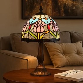 Lampă de masă Tiffany din vitralii LORAS 1xE14/40W/230V - Brilagi