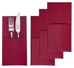 Westmark Set de buzunare pentru tacâmuri COZY, 22 x 11 cm, 4 buc, roșu