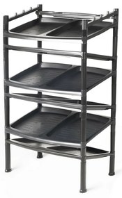 Botnik 6 etaj Black 52 x 34 x 91 cm