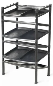 Botnik 6 etaj Black 52 x 34 x 91 cm