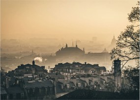 Tablou - Orașul în ceață (70x50 cm)