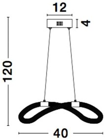 Lustra LED moderna, design deosebit CERELIA NVL-9082094