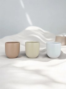 Set 3 cesti cafea Pahare Novum Trio Dune, glazura mata, 250ml