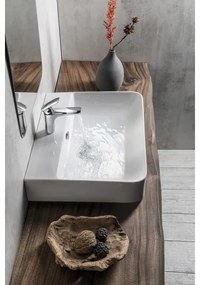 Isvea - Lavoar pentru blat/suspendat SOTT AQUA 60,5x50 cm ceramică/alb