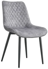 Scaun sufragerie Zaino Typ 1 J19-UF912-09B (gri deschis + negru). 1075502