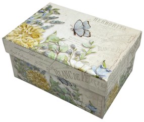 Cutie cadou FLOWERS, 13x9x6.5cm