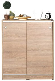 Comoda Multifunctionala Adore Diamond, 2 usi glisante, 5 rafturi,  91 x 105 x 37 cm