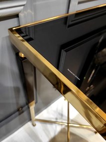 Consola Monaco negru/gold – H85 cm