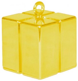 Colorat Gold Greutate de balon în formă de cutie de cadou aurie