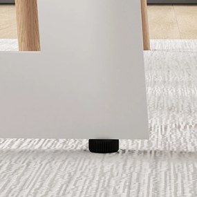 HOMCOM Masă de Dining Rotundă pentru 4 Persoane Masă de Bucătărie cu Blat de Lemn și Bază de Oțel Încrucișată Ø80x75 cm Stejar | Aosom Romania