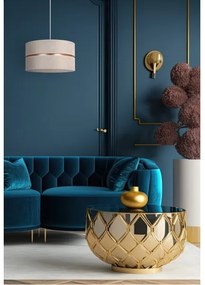 Lustră pe cablu Duolla DUO 1xE27/15W/230V d. 40 cm alb/auriu