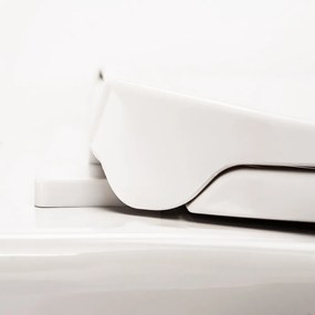 Toaletă Roya montată pe perete cu scaun