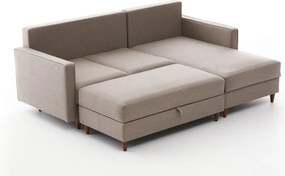 Colțar bej (colț pe partea dreaptă) Eva – Balcab Home