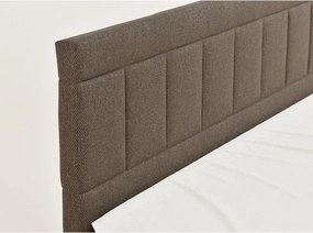 Pat boxspring maro cu spațiu de depozitare 180x200 cm Caya – Maison de Rêve