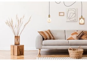 Lustră pe cablu MIROS 2xE27/60W/230V neagră/aurie