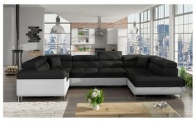Colțar Letto 202cm negru