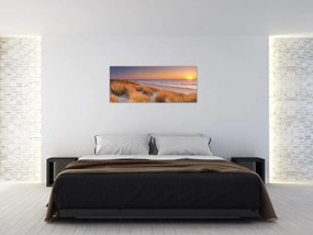 Tablou - Plajă la apus de soare (120x50 cm)