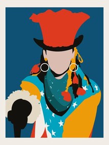 Ilustrație Boy George Minimalist Pop Art, Retrodrome