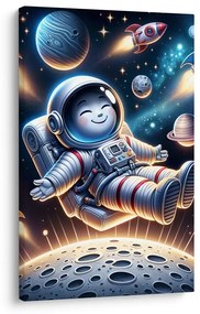 Tablou astronaut fericit în spațiu