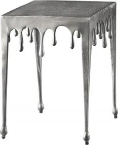 Masuta deosebita design picatura Liquid Line S 44cm, argintiu